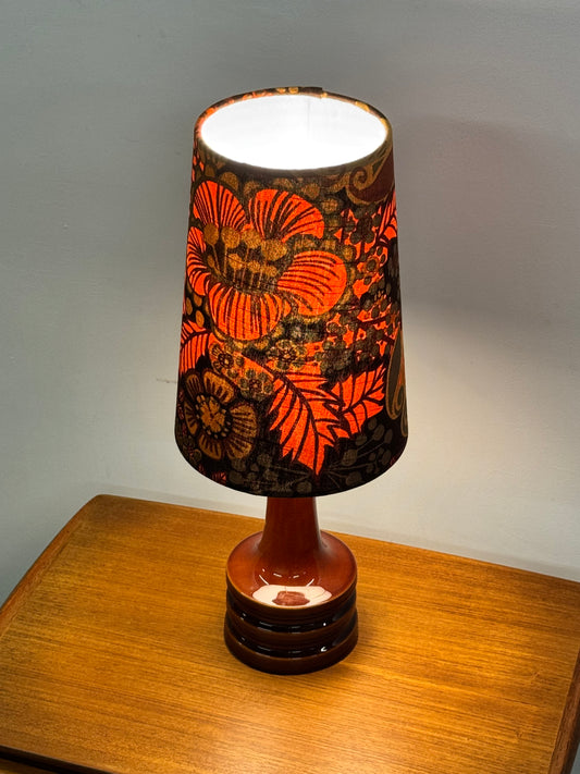 1970s German ceramic table lamp