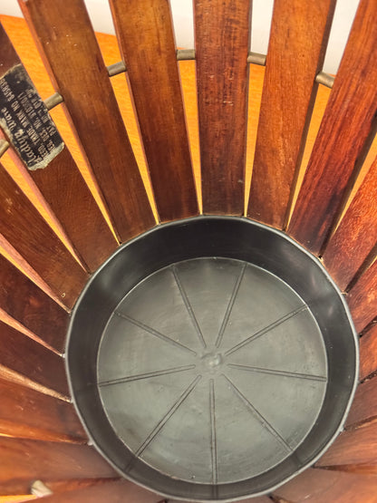 1960s slatted planter by Gladlyn ware