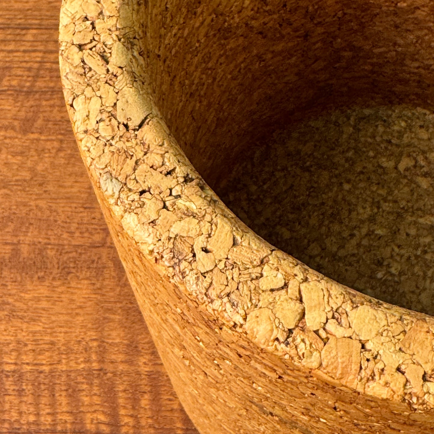 Cork planter pot