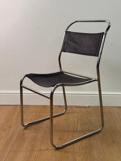 Chrome & leather tubular steel chair by Cox & co 1930s