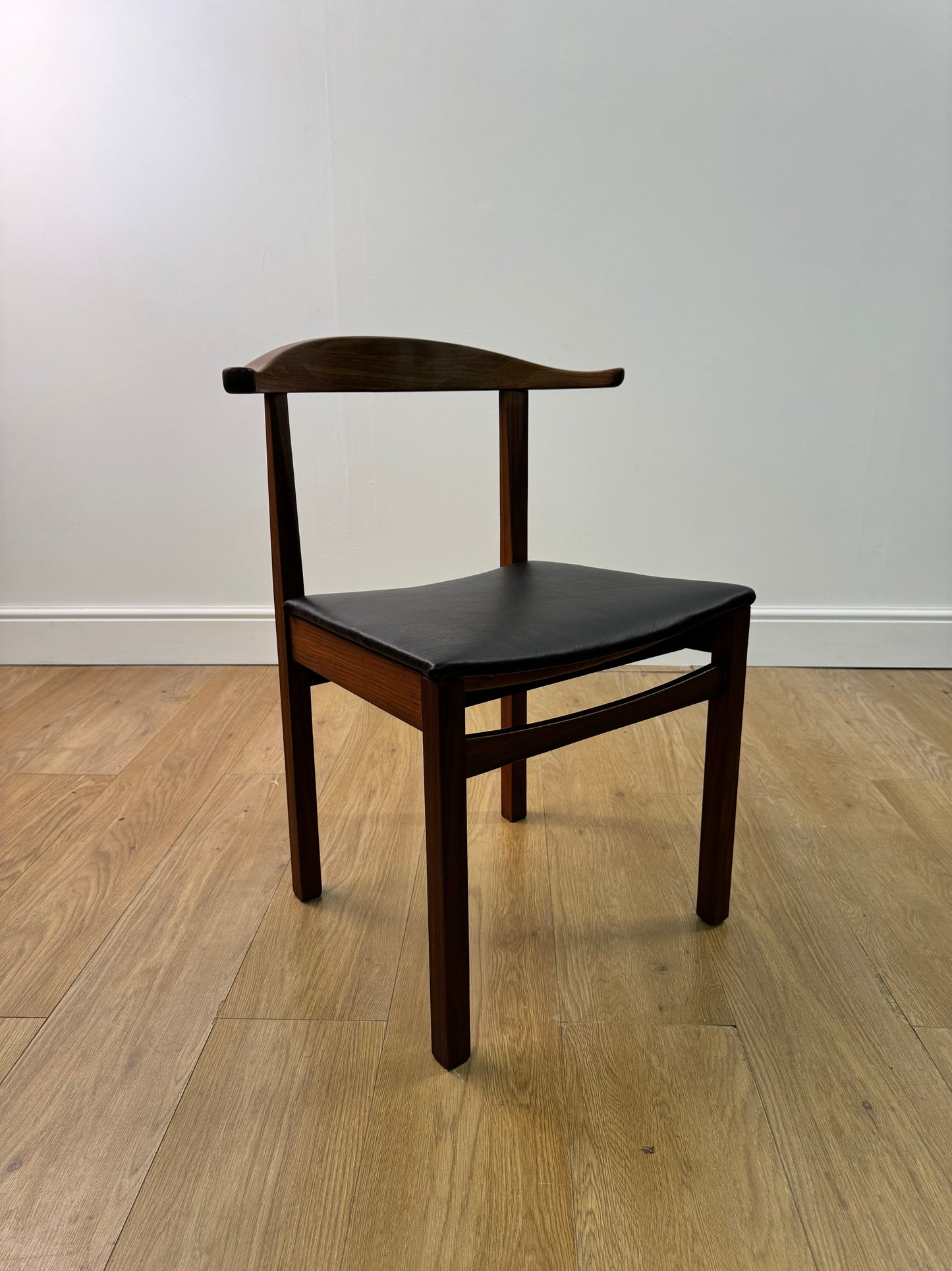 Teak cow horn chair 1960s