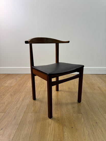 Teak cow horn chair 1960s