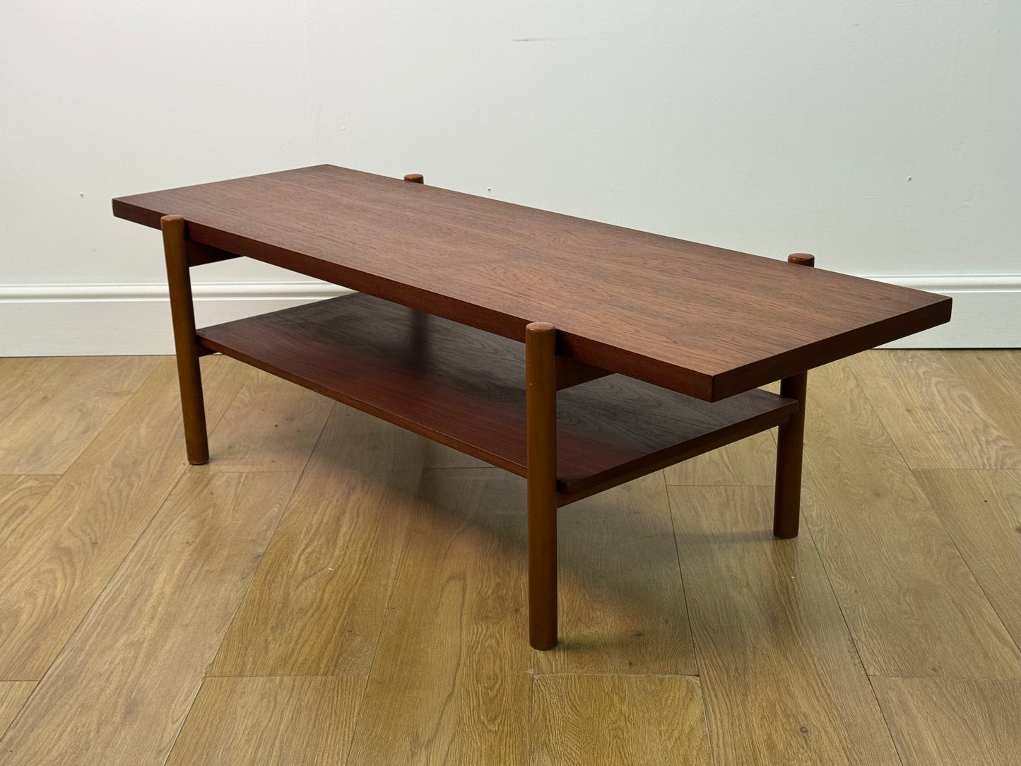 Teak low coffee table 1960s