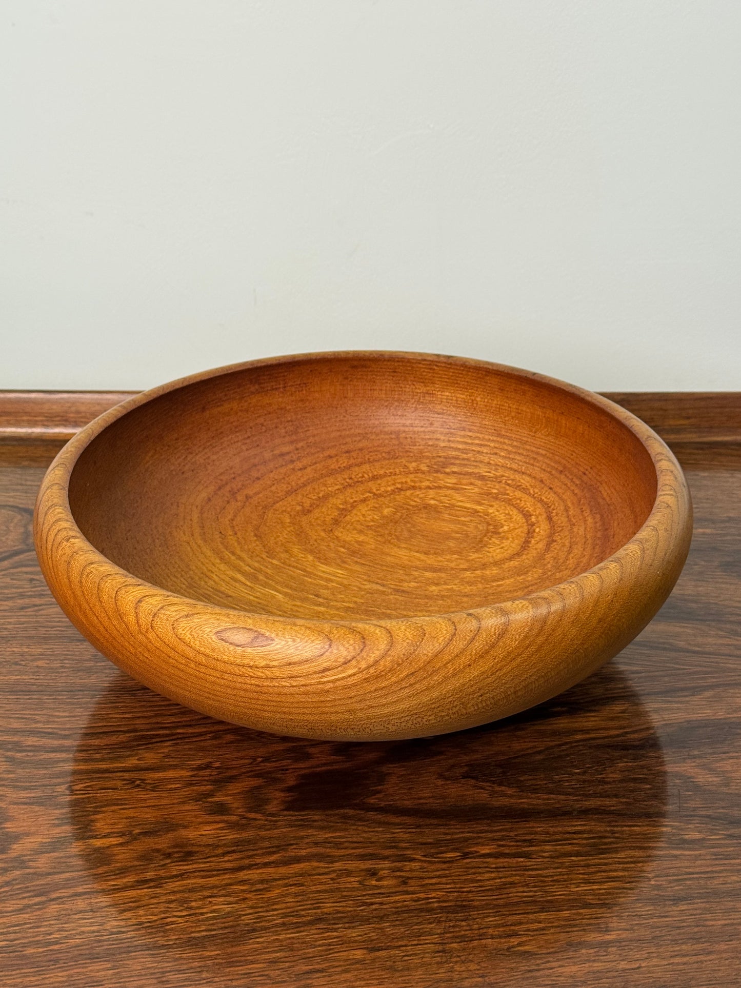 1960s teak turned salad bowl