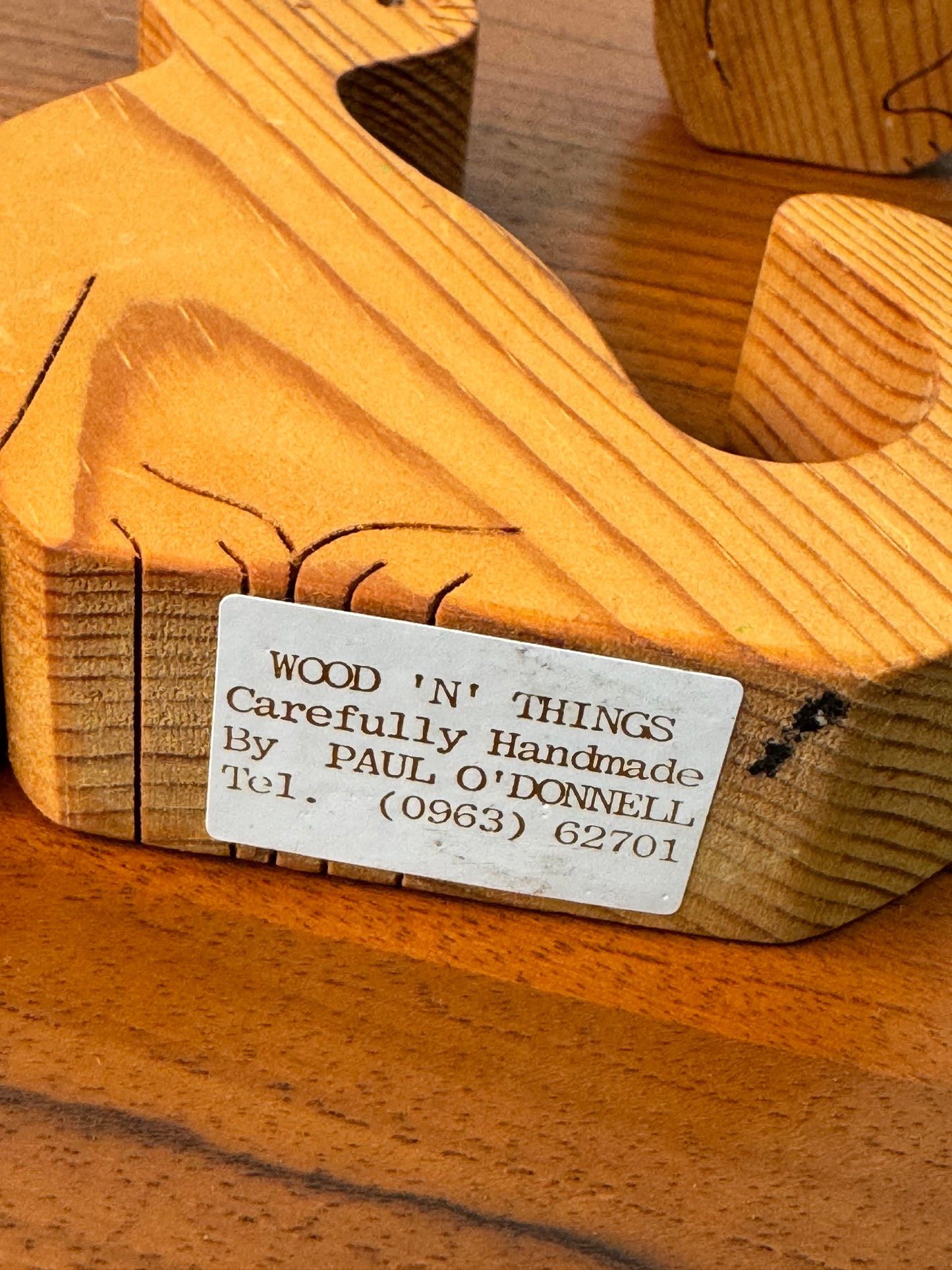 1980s wood cats by Paul O’Donnell