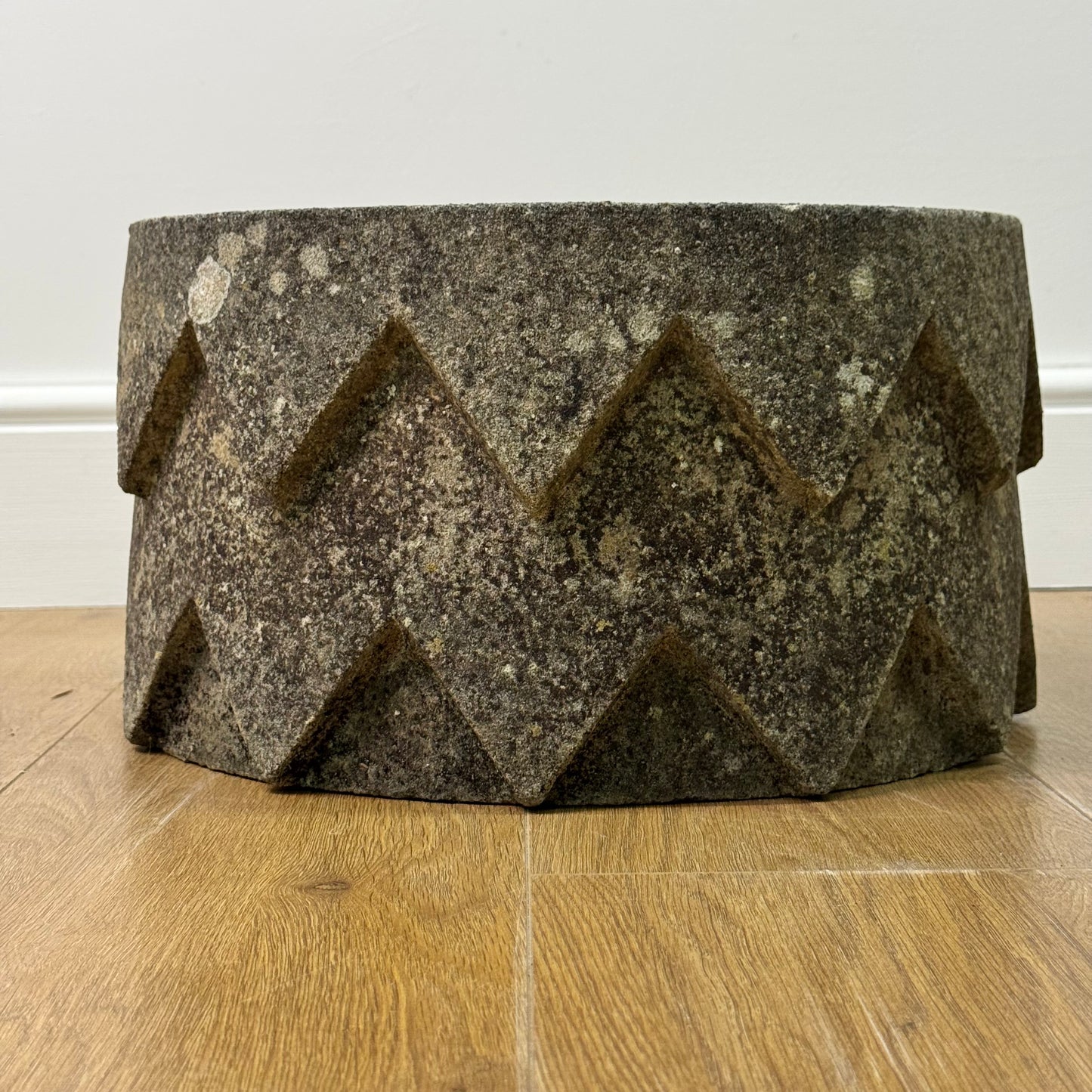 Art deco style reconstituted stone planter
