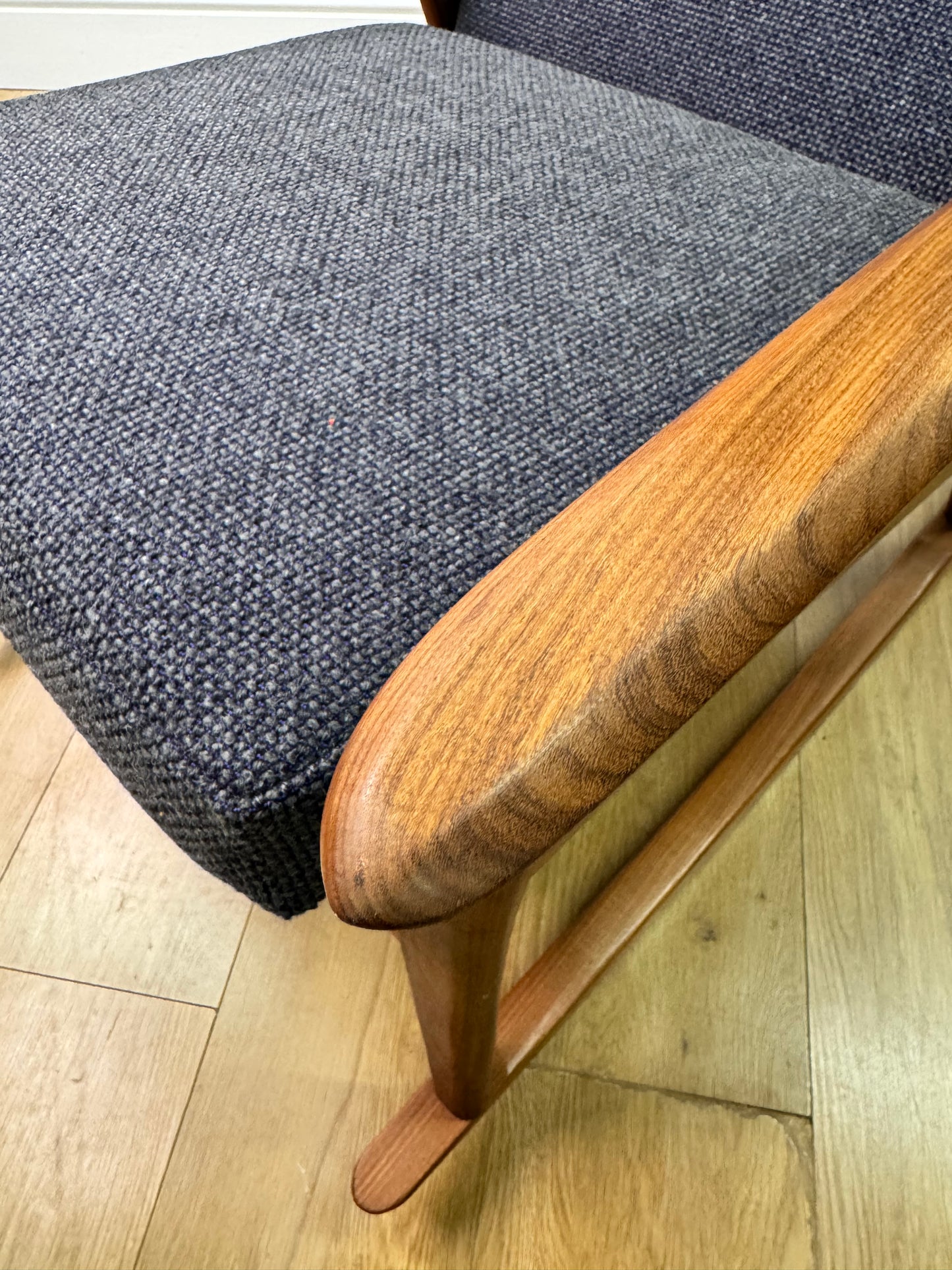 1960s teak rocking chair by Furniture productions