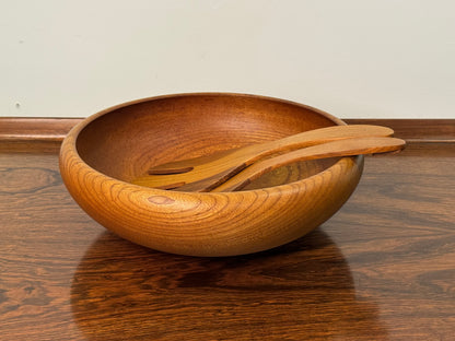 Vintage teak salad servers