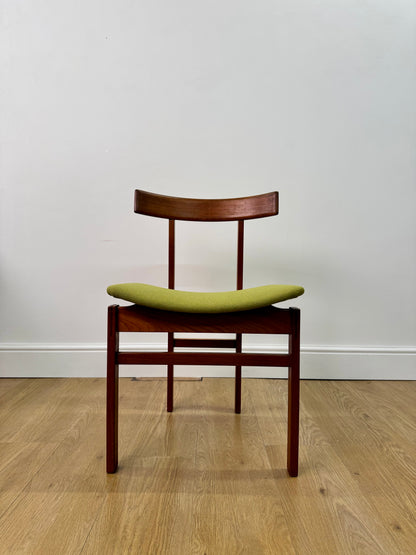 Danish teak dining table and chairs by France and son