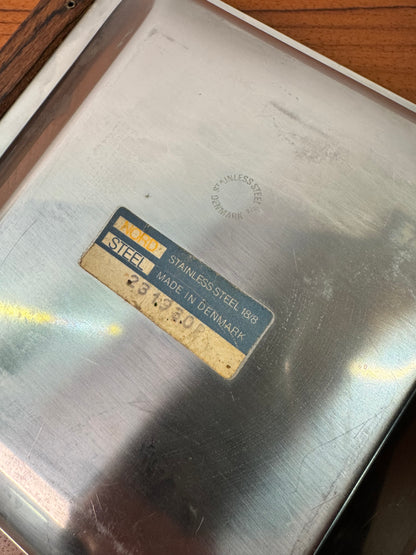 Danish stainless steel serving dishes