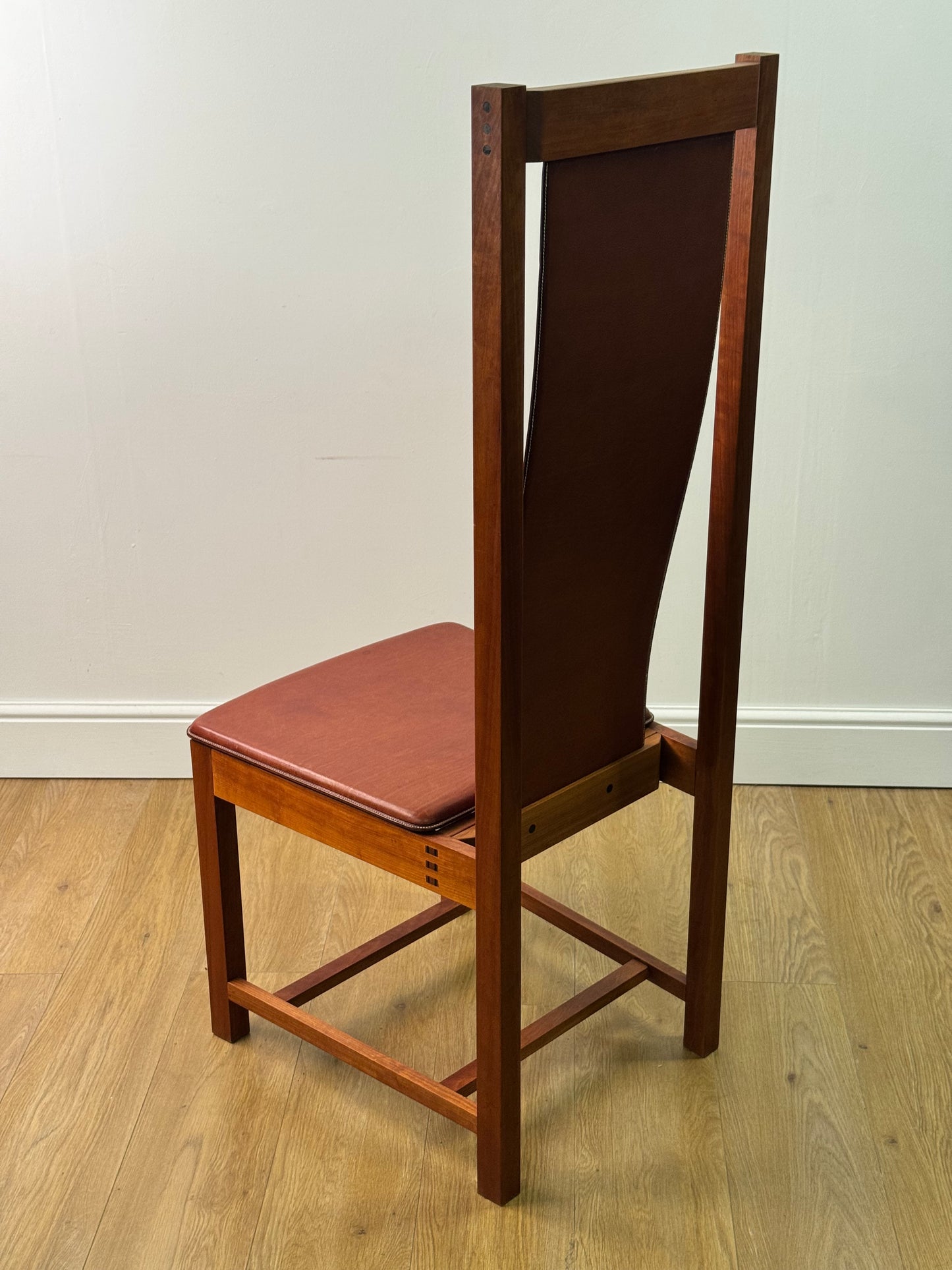 Contemporary Arts and Crafts high back chair