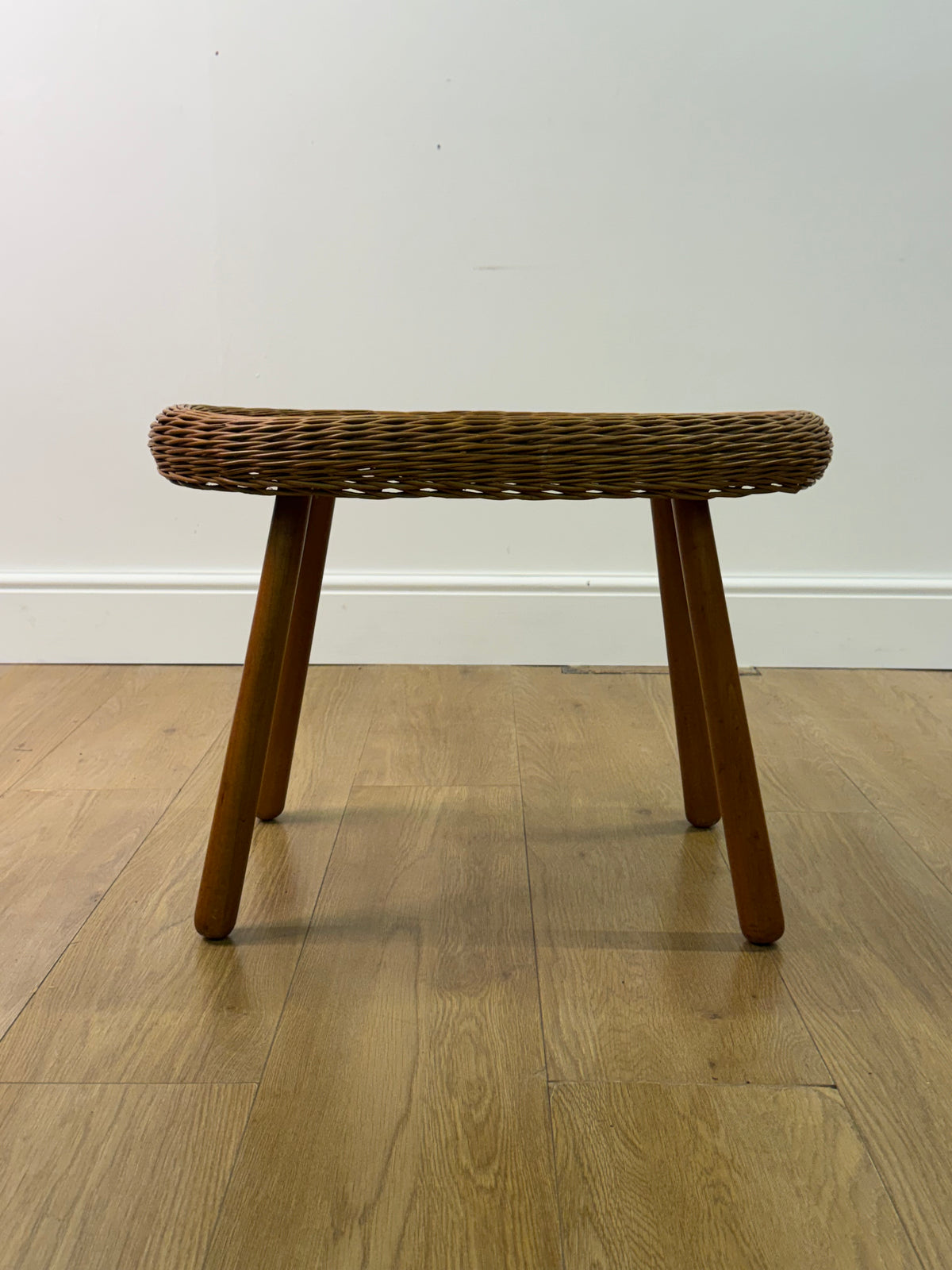 1960s wicker occasional table