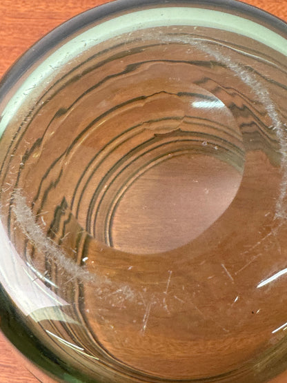 Whitefriars Sea Green ribbon trail vase