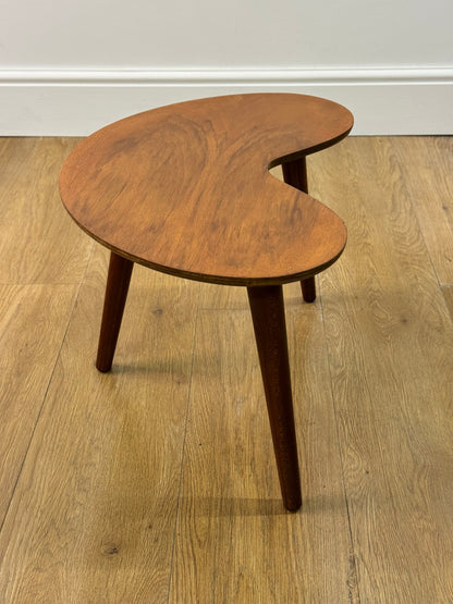 1950s kidney shape side table
