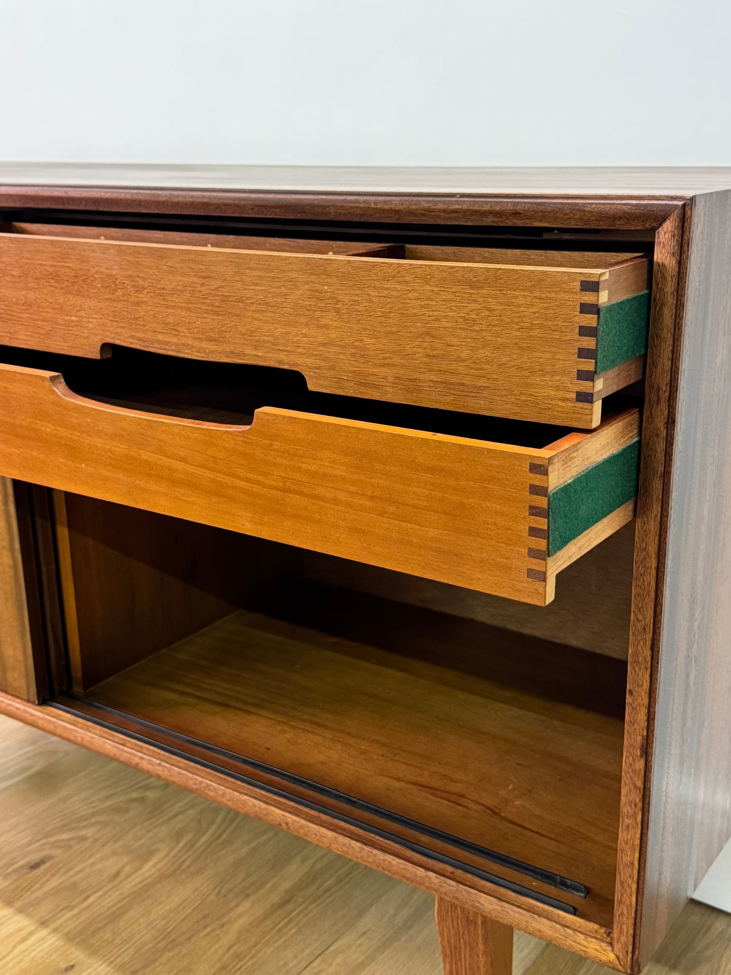 1950s Walnut sideboard designed by Peter Hayward