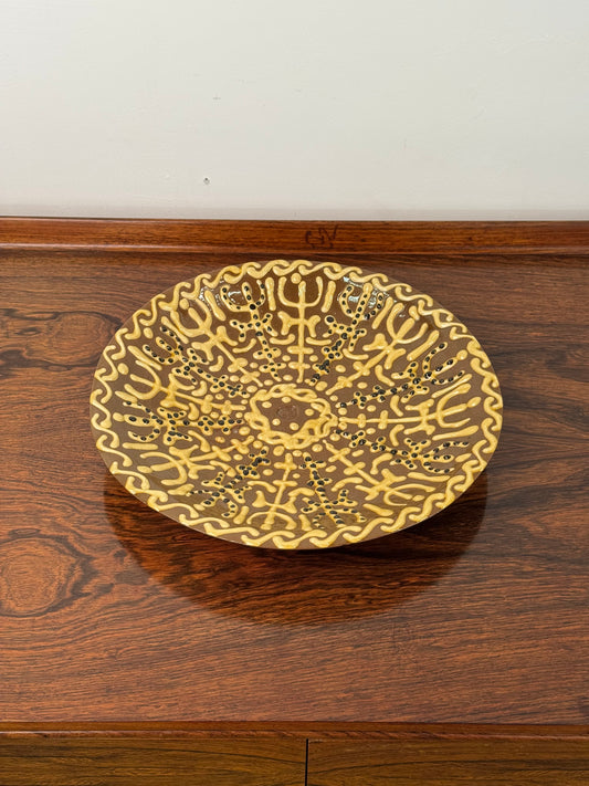 Vintage decorative slipware bowl