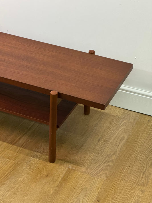 Teak low coffee table 1960s