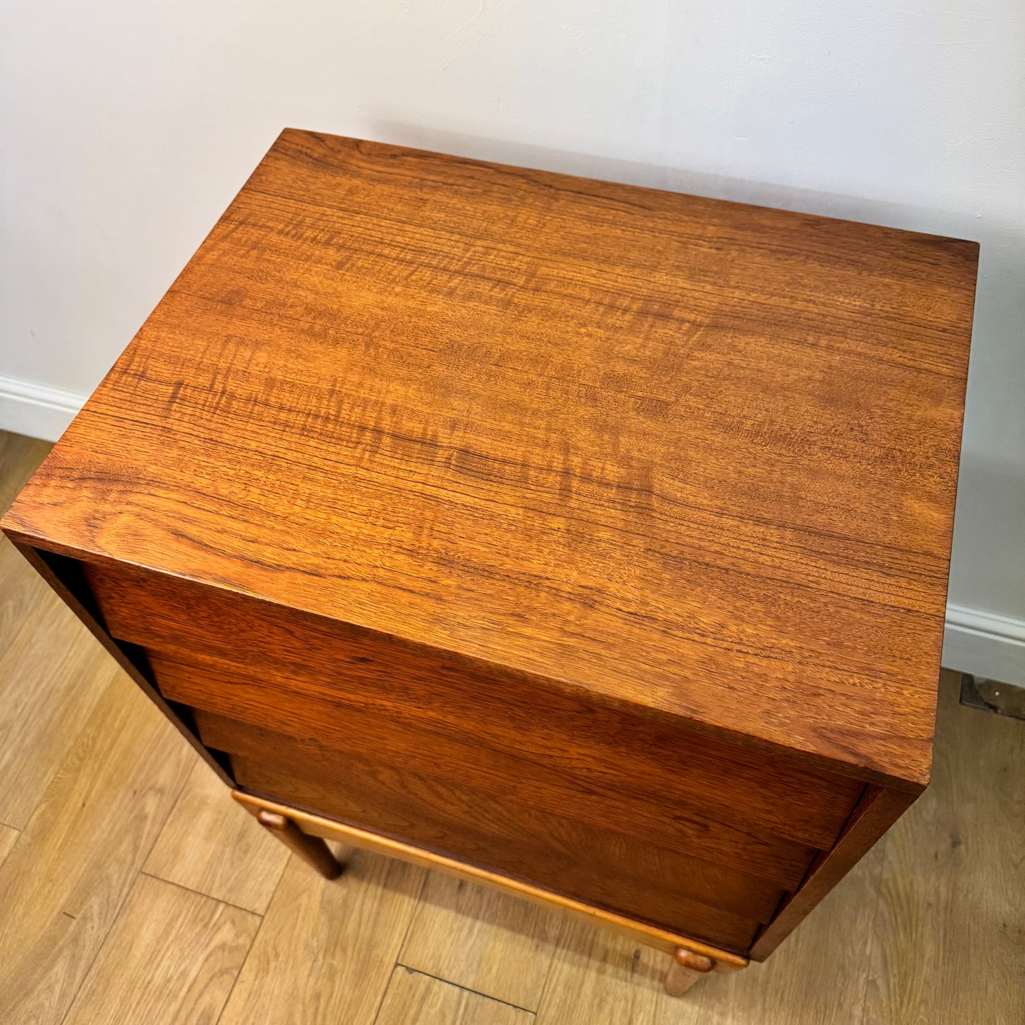 Swedish 1950s teak chest of drawers