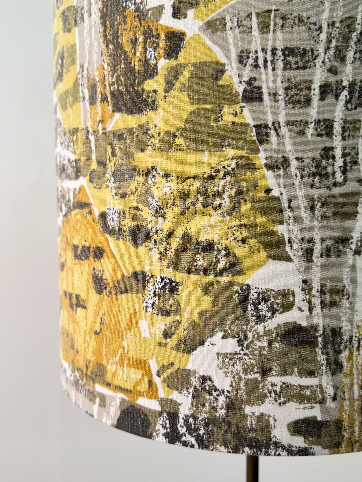 1960s teak standard lamp with new shade