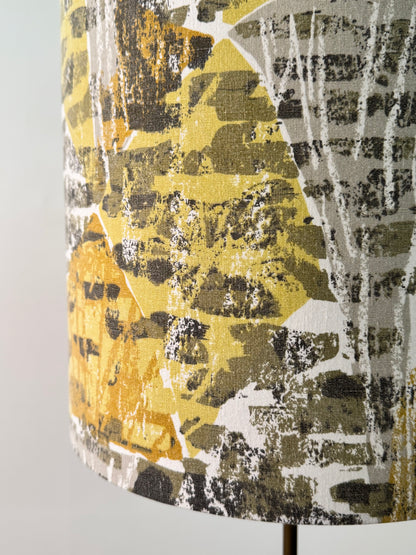 1960s teak standard lamp with new shade