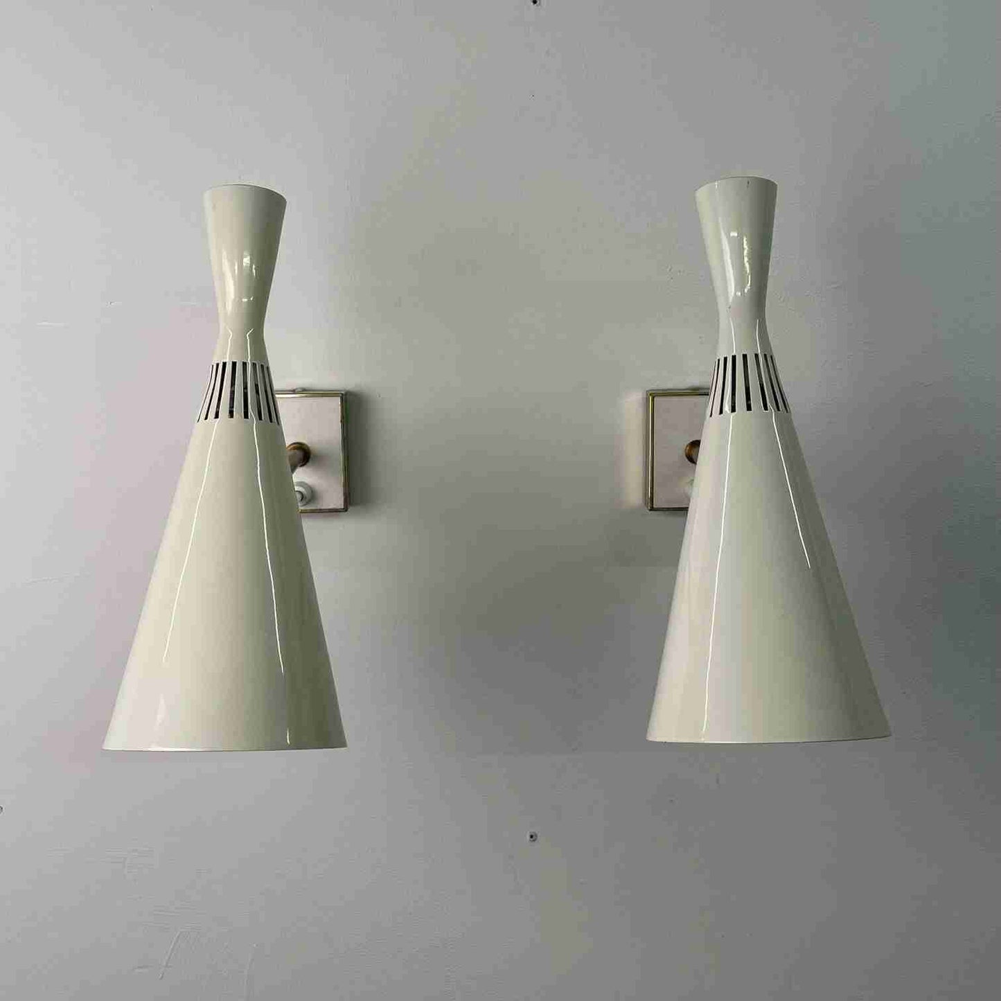 1950s wall lights by G A Scott for Maclamp
