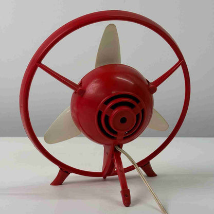 Red plastic 1960s Sprite electric fan by GEC